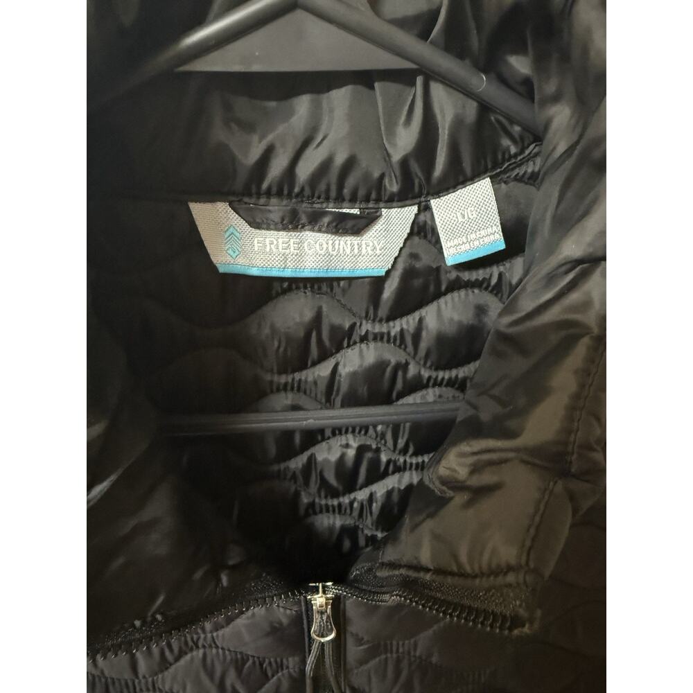 Free Country Jacket Vest, Size L, Black, Zipper - Picture 3 of 7